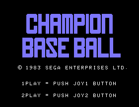 Champion Base Ball